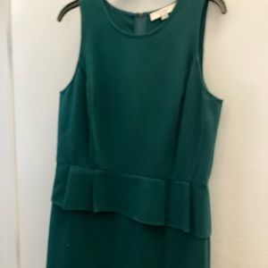Hunter green dress.